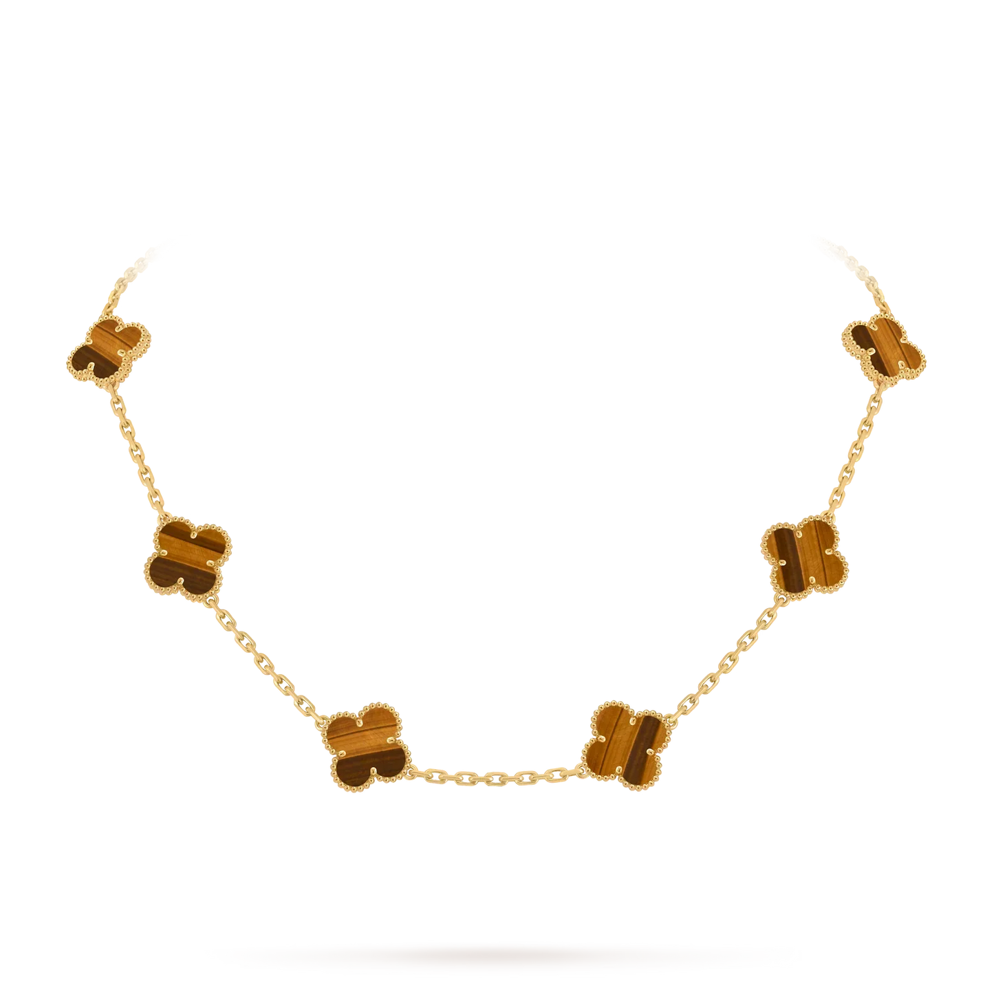 [Riva Jewelry]CLASSIC LUCKY 10-MOTIF CLOVER NECKLACE GOLD COLLECTION
