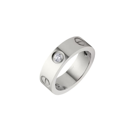 [Riva Jewelry]LOVE 5.5MM 3 DIAMONDS RING