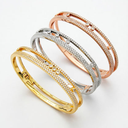 [Riva Jewelry]MOVE ROMANE PAVÉ DIAMOND BANGLE BRACELET