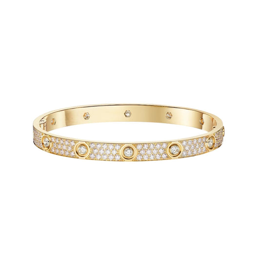 [Riva Jewelry]CLASSIC 6.1MM LOVE BANGLE - 10-DIAMOND FULL PAVÉ