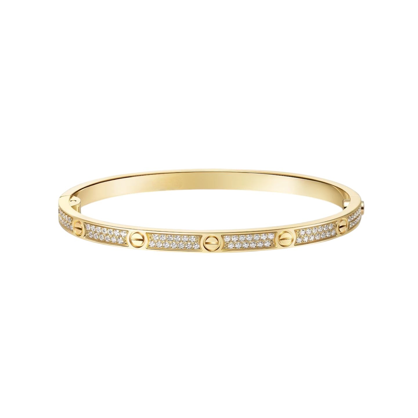 [Riva Jewelry]CLASSIC 3.65MM LOVE FULL PAVE BANGLE