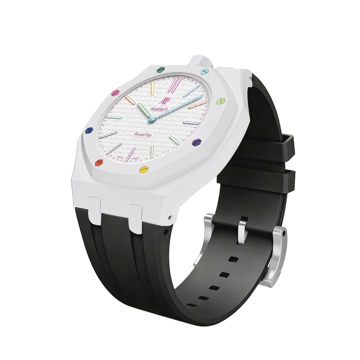 [Riva Jewelry]Royal Oak Pop Exclusive Bioceramic Case & Silicone Strap Mix Color