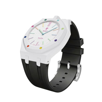 [Riva Jewelry]Royal Oak Pop Exclusive Bioceramic Case & Silicone Strap Mix Color
