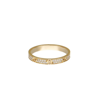 [Riva Jewelry]LOVE 2.6MM PAVÉ DIAMOND RING