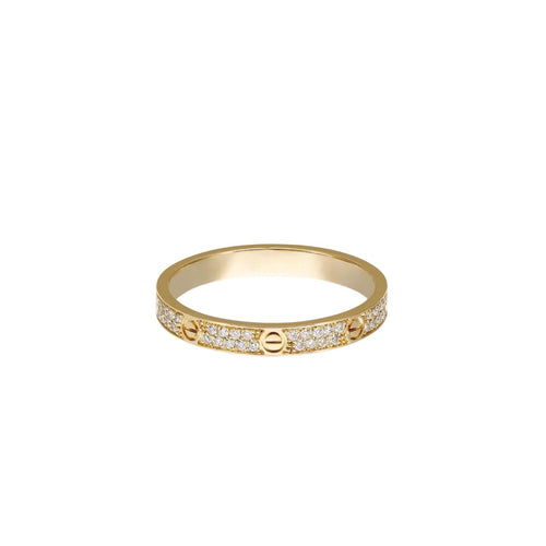 [Riva Jewelry]LOVE 2.6MM PAVÉ DIAMOND RING