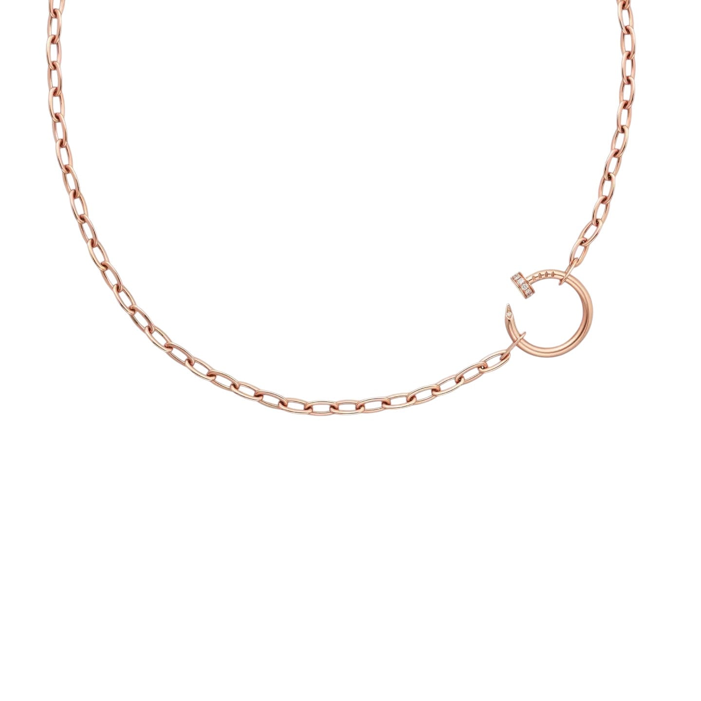 [Riva Jewelry]CLOU DIAMOND NAIL PENDANT NECKLACE