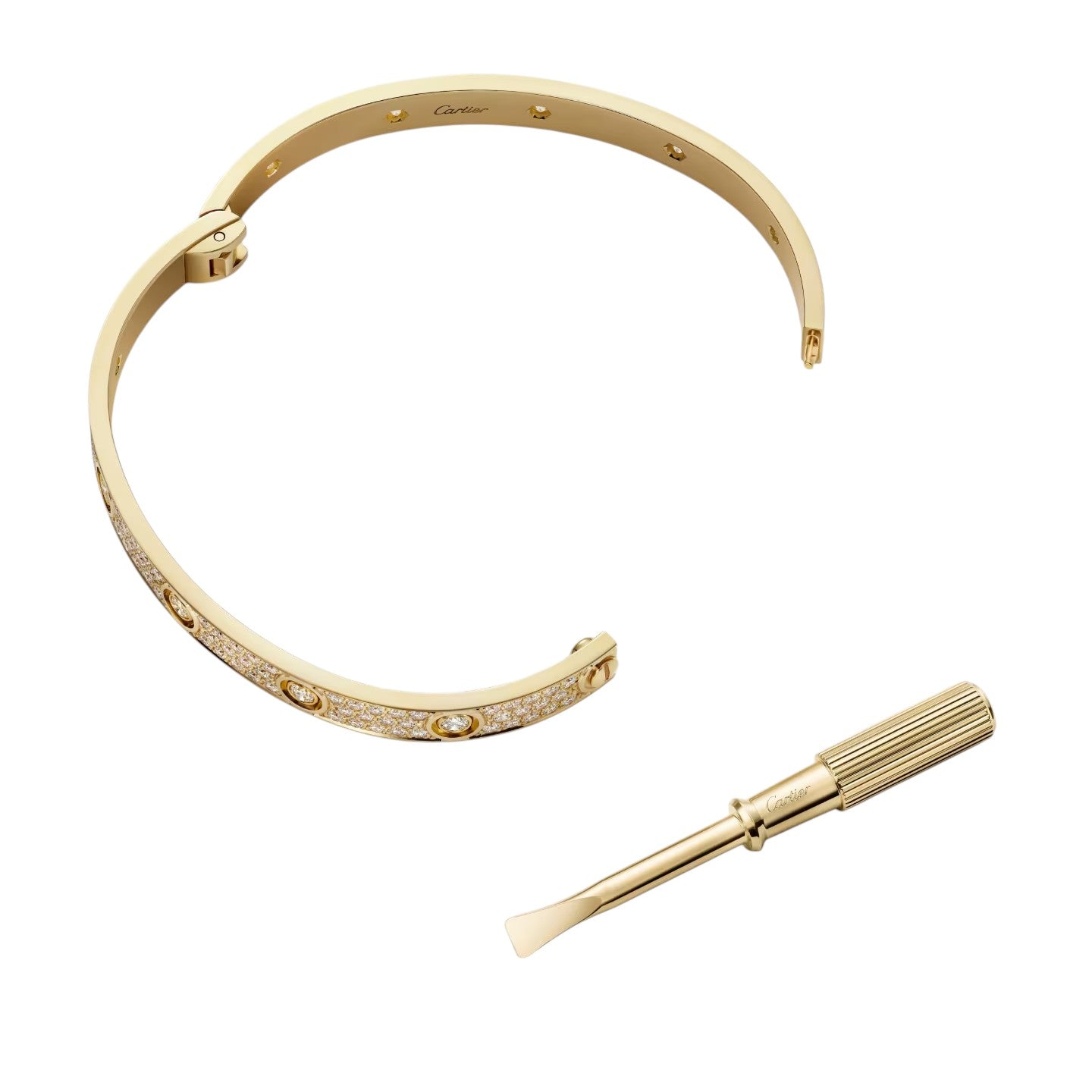[Riva Jewelry]CLASSIC 6.1MM LOVE BANGLE - 10-DIAMOND FULL PAVÉ