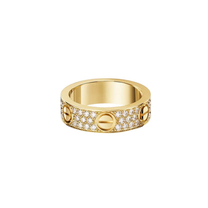 [Riva Jewelry]LOVE 5.5MM FULL-PAVÉ DIAMOND RING