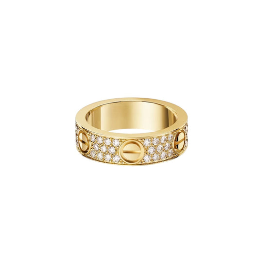 [Riva Jewelry]LOVE 5.5MM FULL-PAVÉ DIAMOND RING