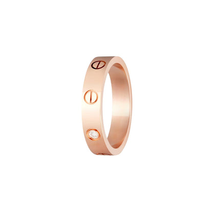[Riva Jewelry]LOVE 4MM 1 DIAMOND RING