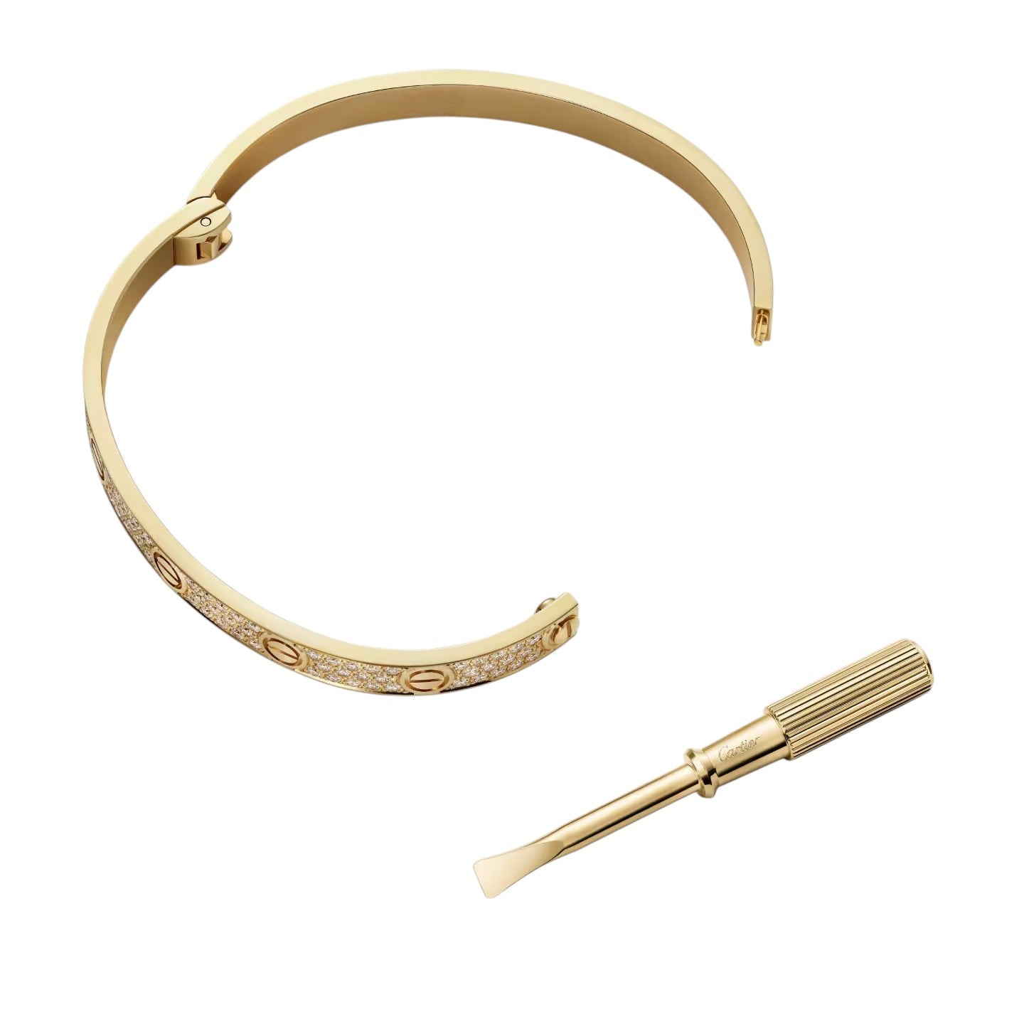 [Riva Jewelry]CLASSIC 6.1MM LOVE BANGLE - FULL PAVÉ