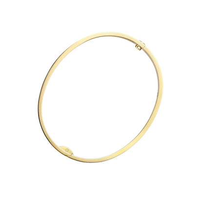 [Riva Jewelry]CLASSIC 6.1MM LOVE SINGLE-SCREW CLOSURE BANGLE - 4-DIAMOND