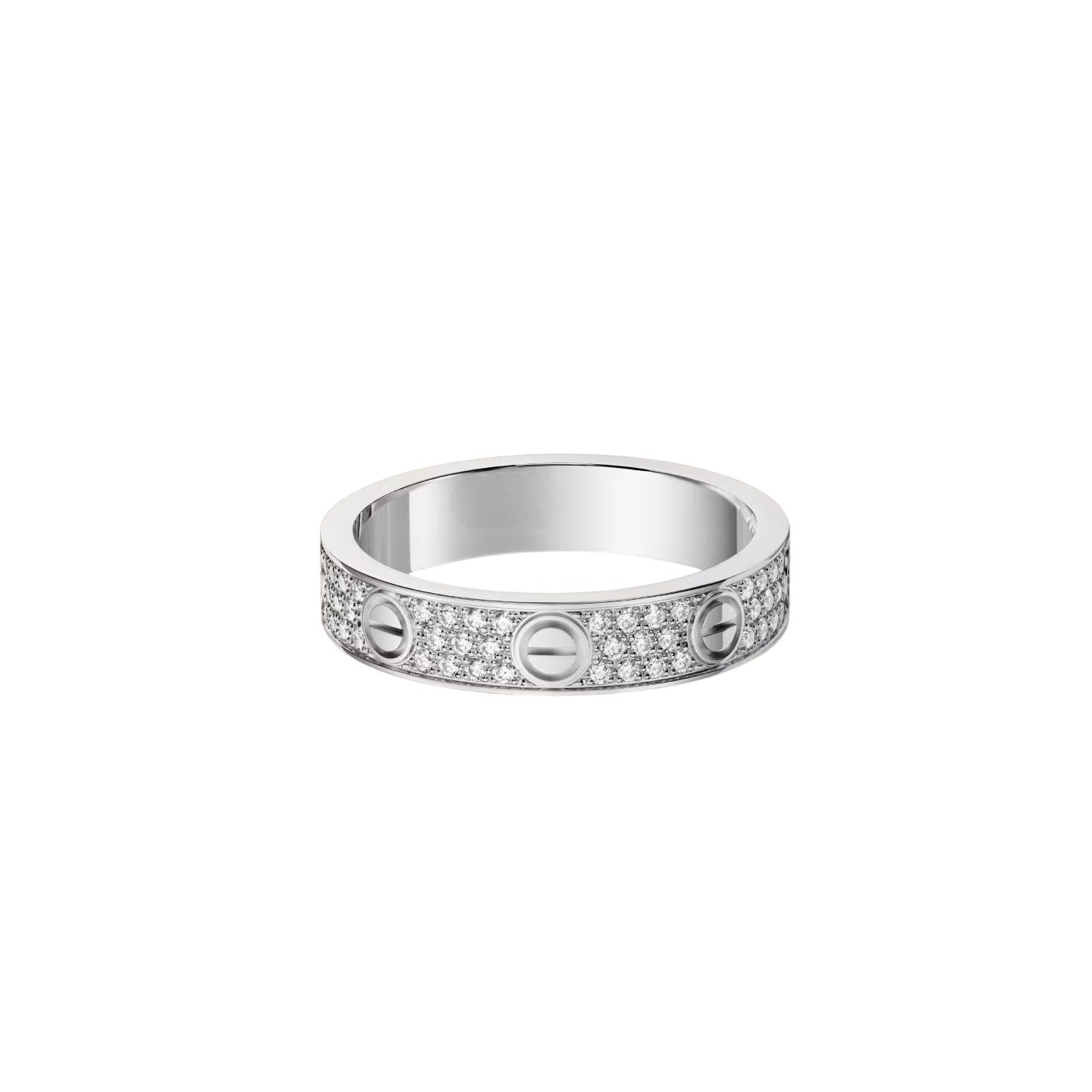 [Riva Jewelry]LOVE 4MM PAVÉ DIAMOND RING