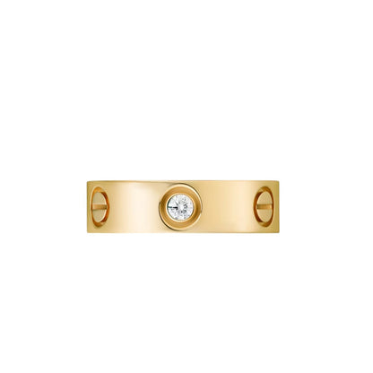 [Riva Jewelry]LOVE 5.5MM 3 DIAMONDS RING