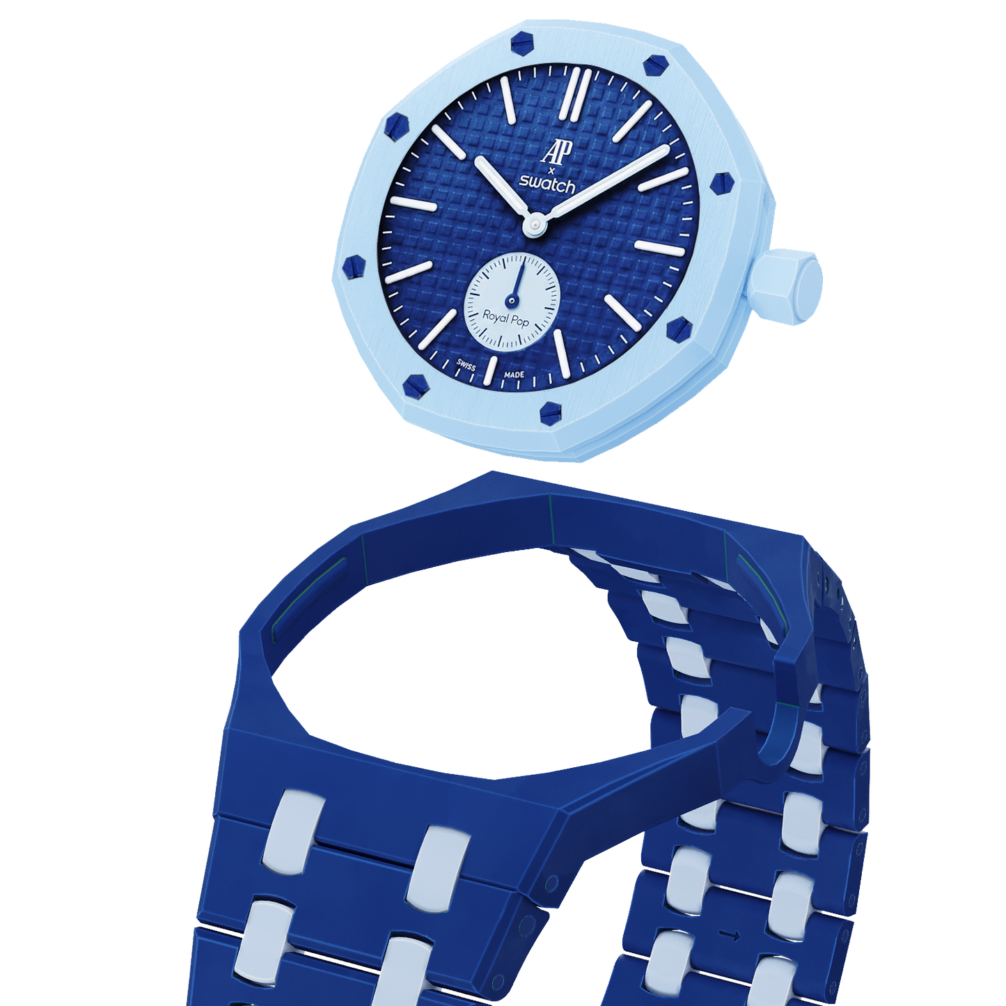 [Riva Jewelry]Royal Oak Pop Exclusive Bioceramic Case & Bioceramic Strap Mix Color