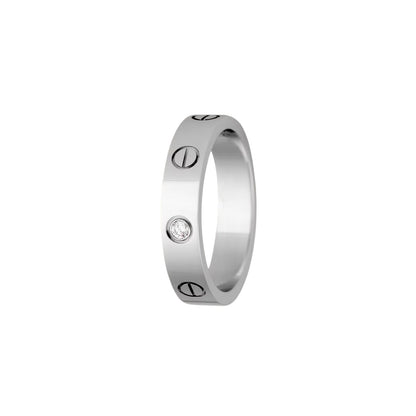 [Riva Jewelry]LOVE 4MM 1 DIAMOND RING