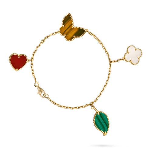 [Riva Jewelry]LUCKY NATURE MULTI-CHARM BRACELET