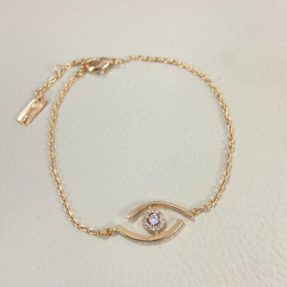 [Riva Jewelry]LUCKY EYE PAVÉ-SET DIAMOND BRACELET