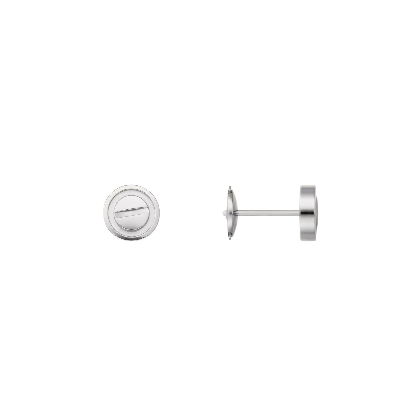 [Riva Jewelry]LOVE 7.2MM HOOP EARRINGS