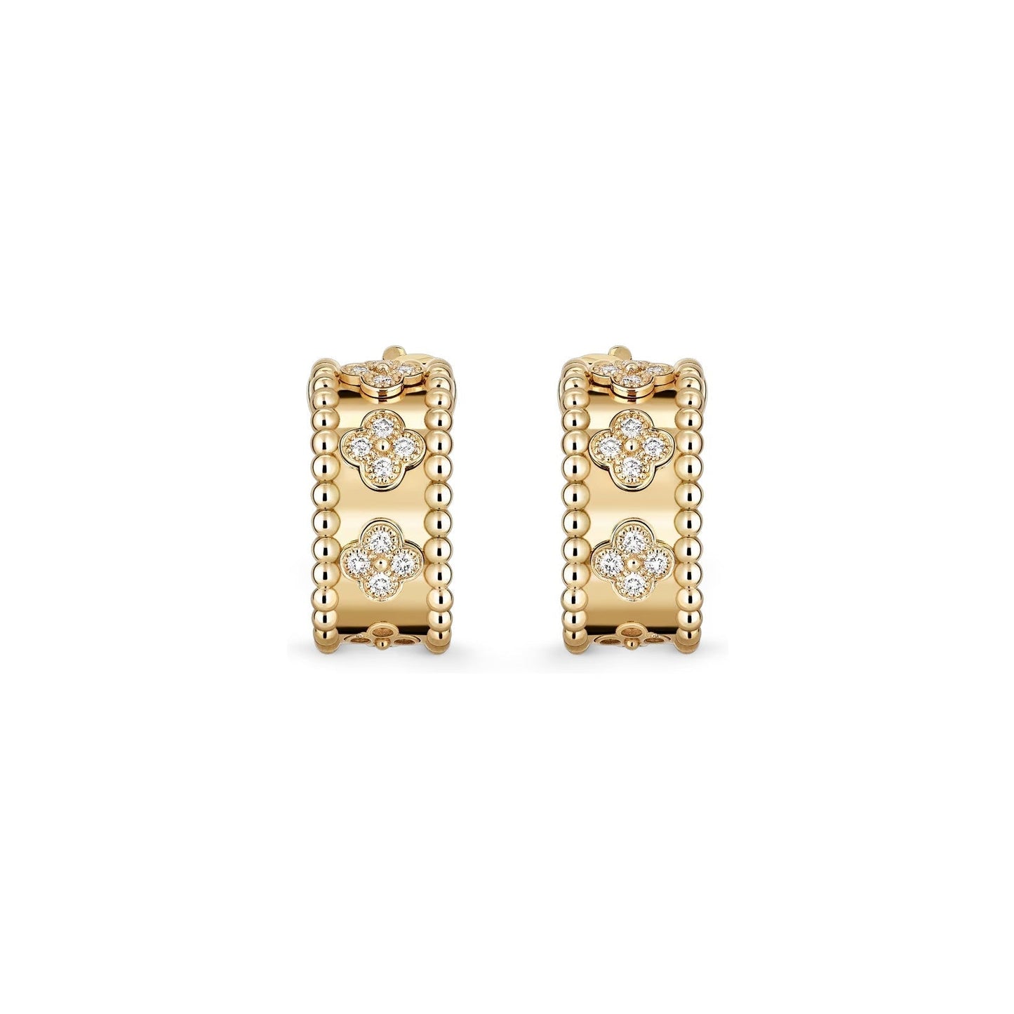 [Riva Jewelry]KALEIDOSCOPE CLOVER HOOP EARRINGS