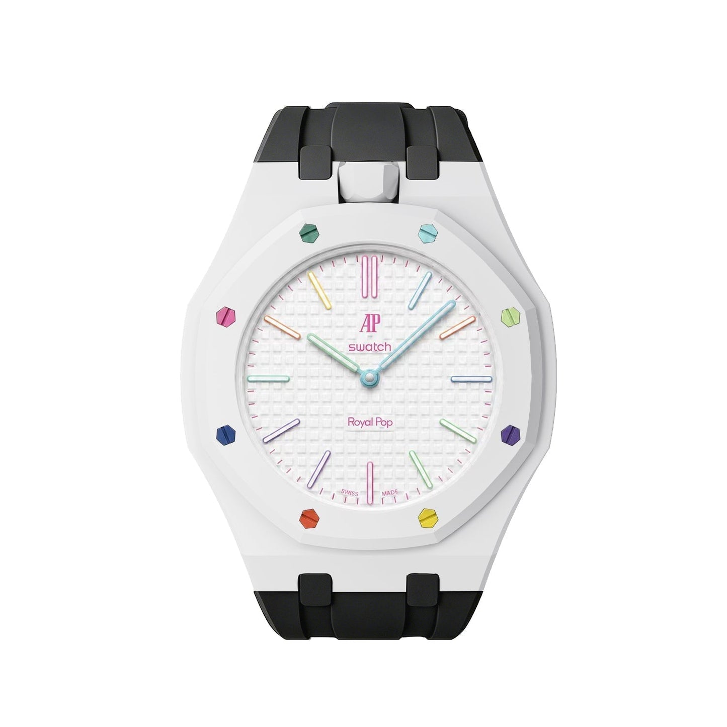 [Riva Jewelry]Royal Oak Pop Exclusive Bioceramic Case & Silicone Strap Mix Color