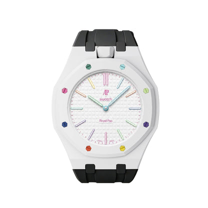 [Riva Jewelry]Royal Oak Pop Exclusive Bioceramic Case & Silicone Strap Mix Color