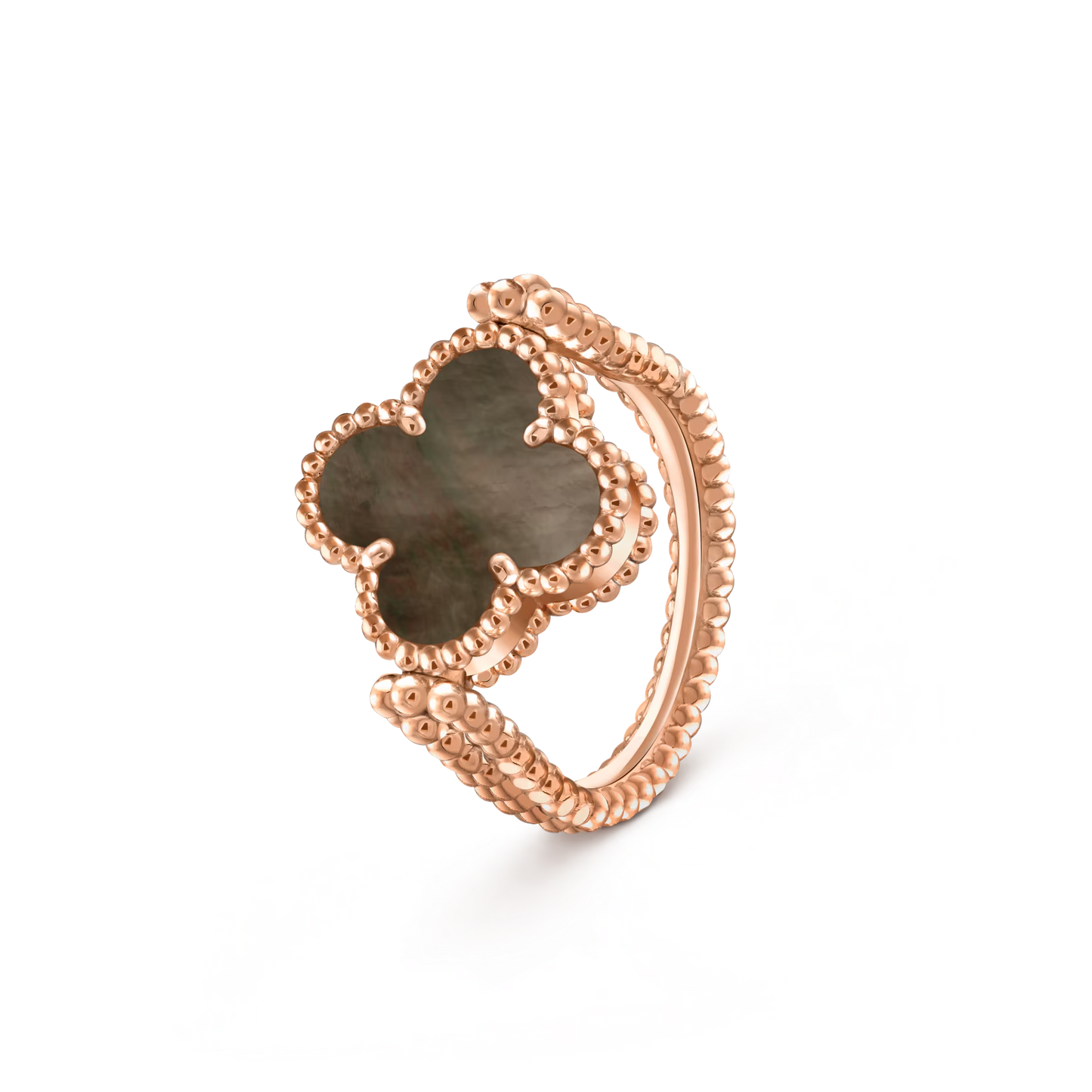[Riva Jewelry]LUCKY CLOVER ROSE GOLD REVERSIBLE RING