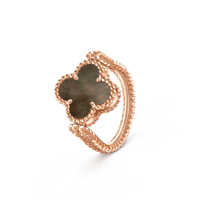 [Riva Jewelry]LUCKY CLOVER ROSE GOLD REVERSIBLE RING
