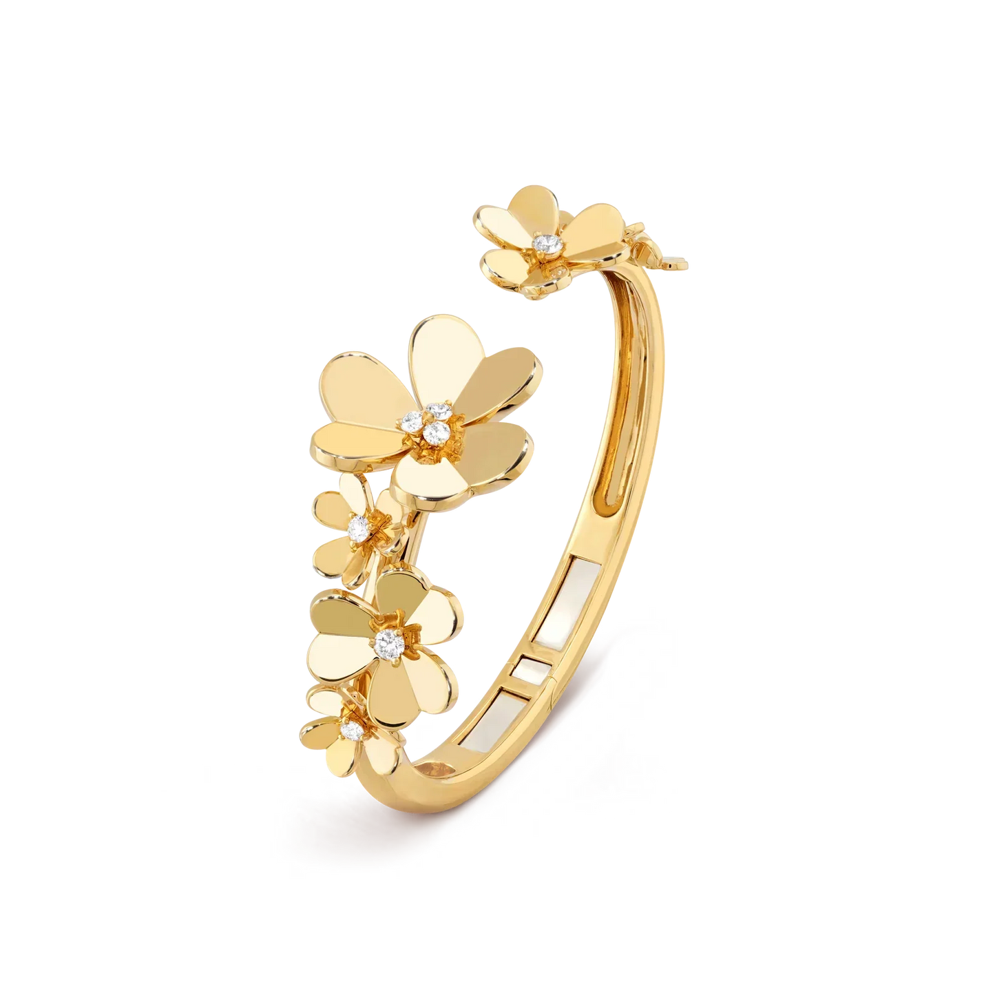 [Riva Jewelry]LUMINOUS BLOSSOM OPEN BANGLE