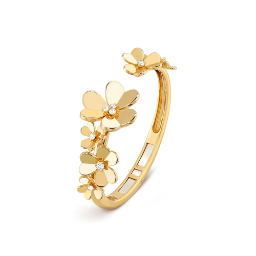 [Riva Jewelry]LUMINOUS BLOSSOM OPEN BANGLE