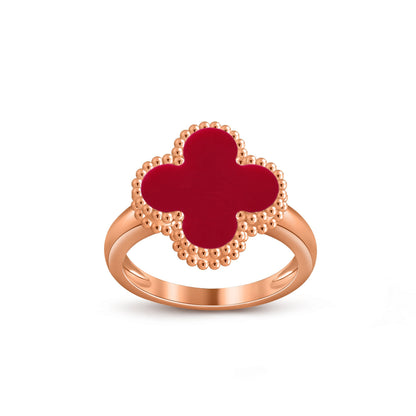 [Riva Jewelry]LUCKY CLOVER VINTAGE ROSE GOLD RING COLLECTION