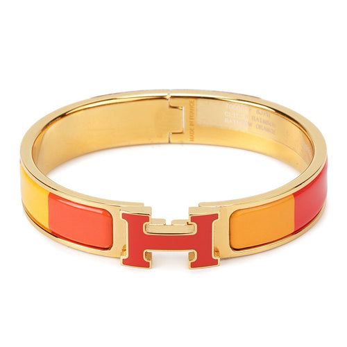 [Riva Jewelry]H BRACELET ORANGE RAINBOW CERAMIC
