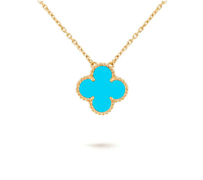 [Riva Jewelry]15MM CLOVER FLOWER PENDANT NECKLACE COLLECTION
