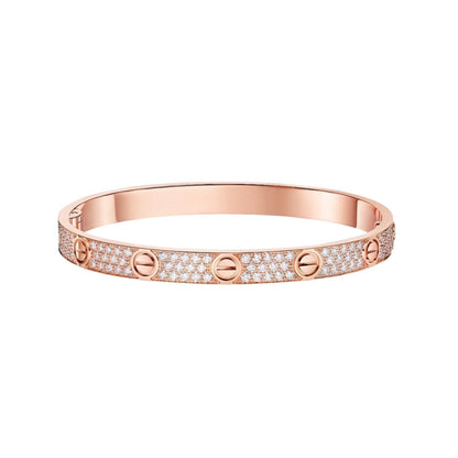 [Riva Jewelry]CLASSIC 6.1MM LOVE BANGLE - FULL PAVÉ