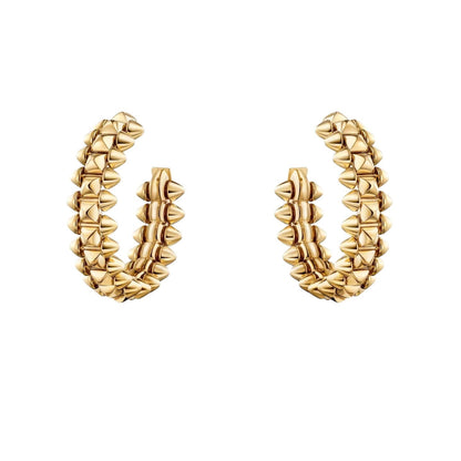 [Riva Jewelry]CLASH DE 6.4MM HOOP SMALL MODEL EARRINGS