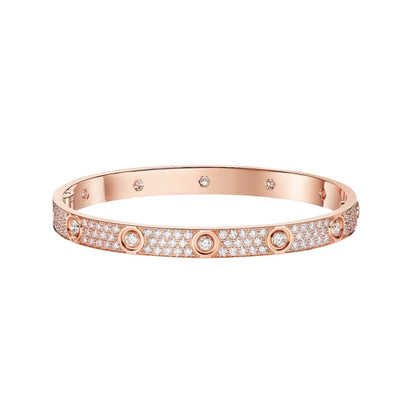 [Riva Jewelry]CLASSIC 6.1MM LOVE BANGLE - 10-DIAMOND FULL PAVÉ