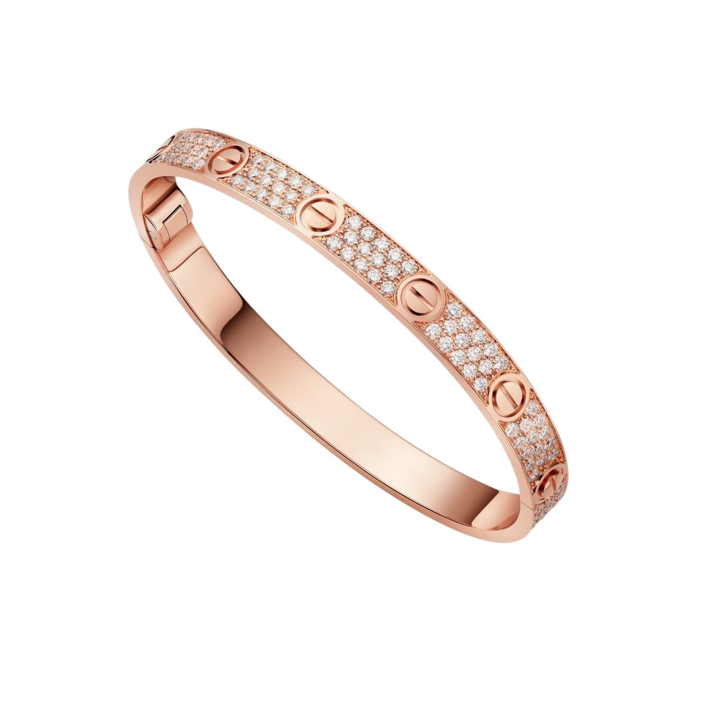 [Riva Jewelry]CLASSIC 6.1MM LOVE BANGLE - FULL PAVÉ