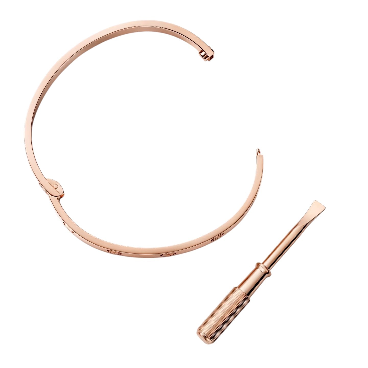 [Riva Jewelry]CLASSIC 6.1MM LOVE SINGLE-SCREW CLOSURE BANGLE