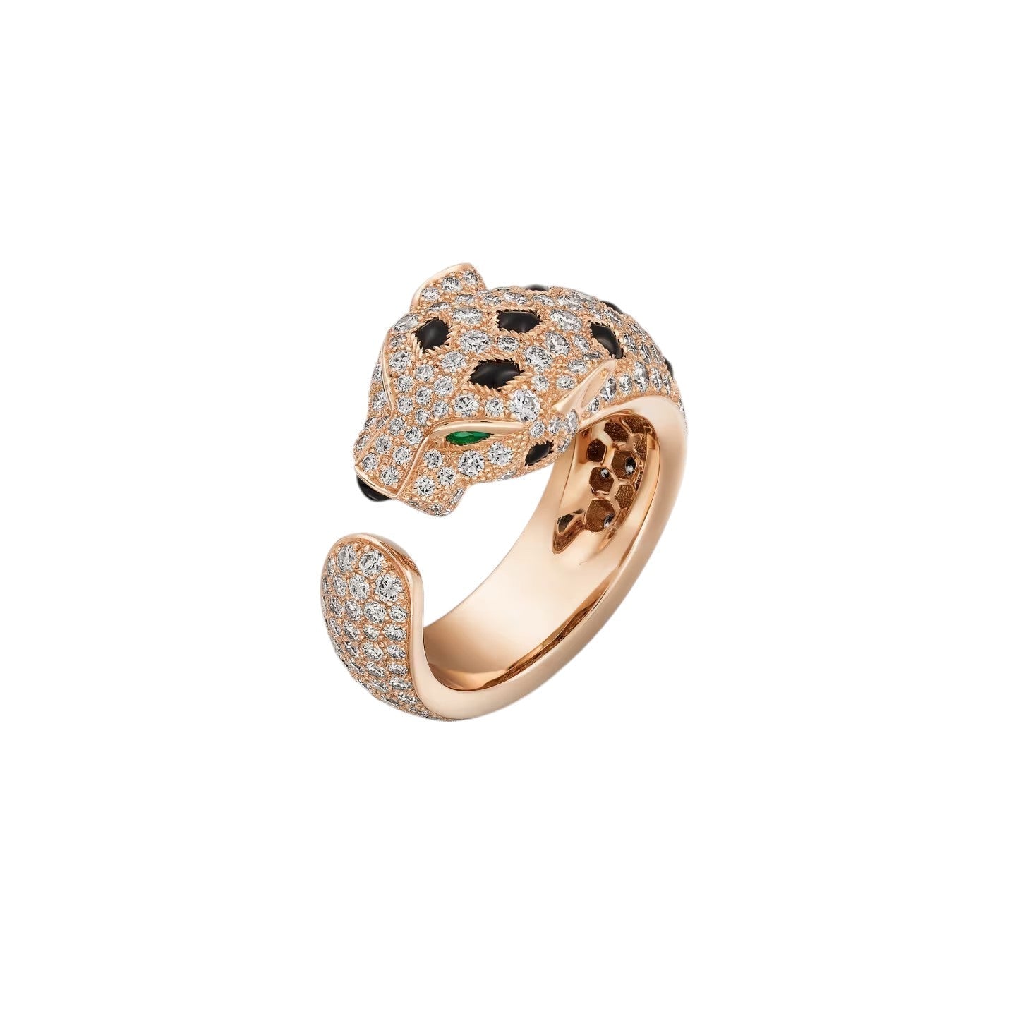 [Riva Jewelry]PANTHÈRE DE DIAMOND HALF-PAVÉ MEDIUM RING