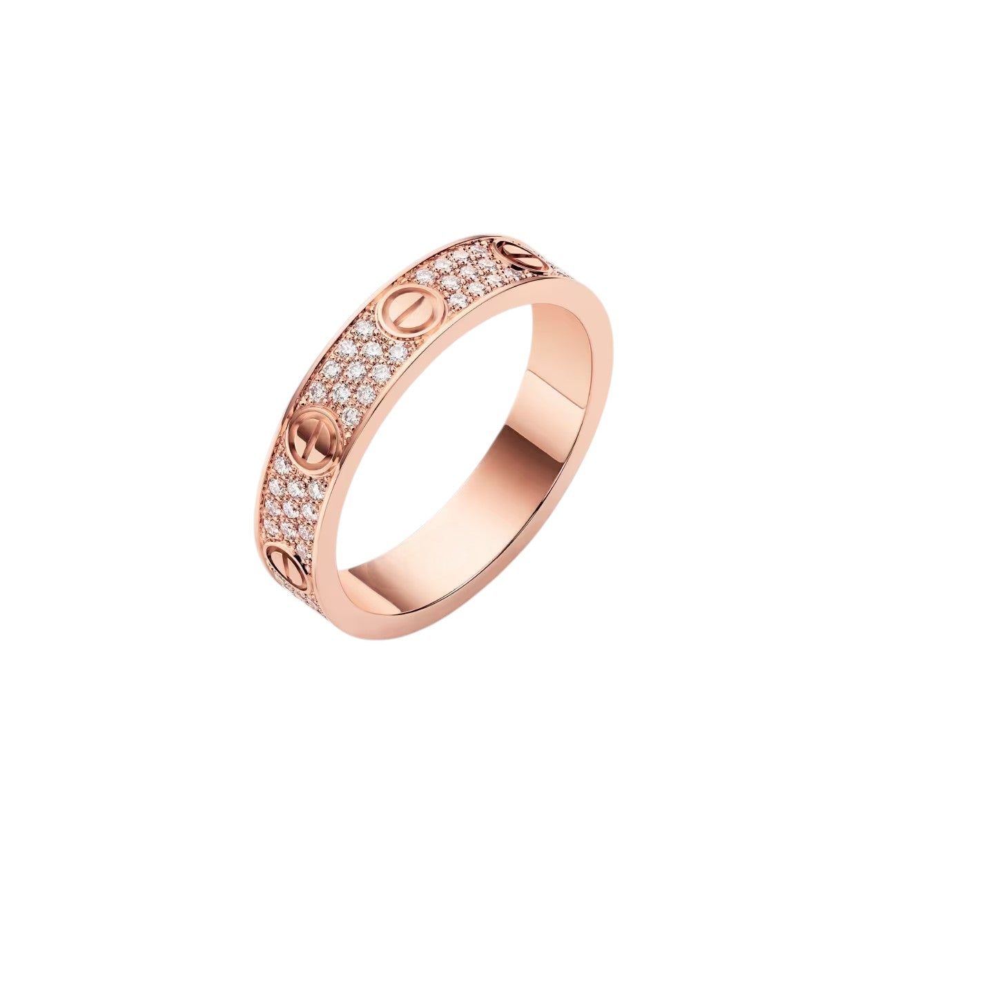[Riva Jewelry]LOVE 4MM PAVÉ DIAMOND RING