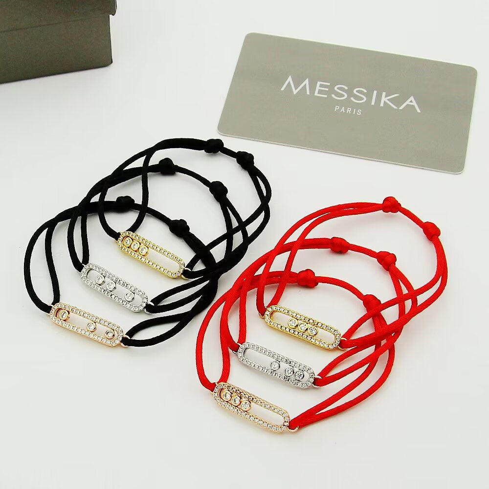 [Riva Jewelry]CARE(S) PAVÉ CORD BRACELET