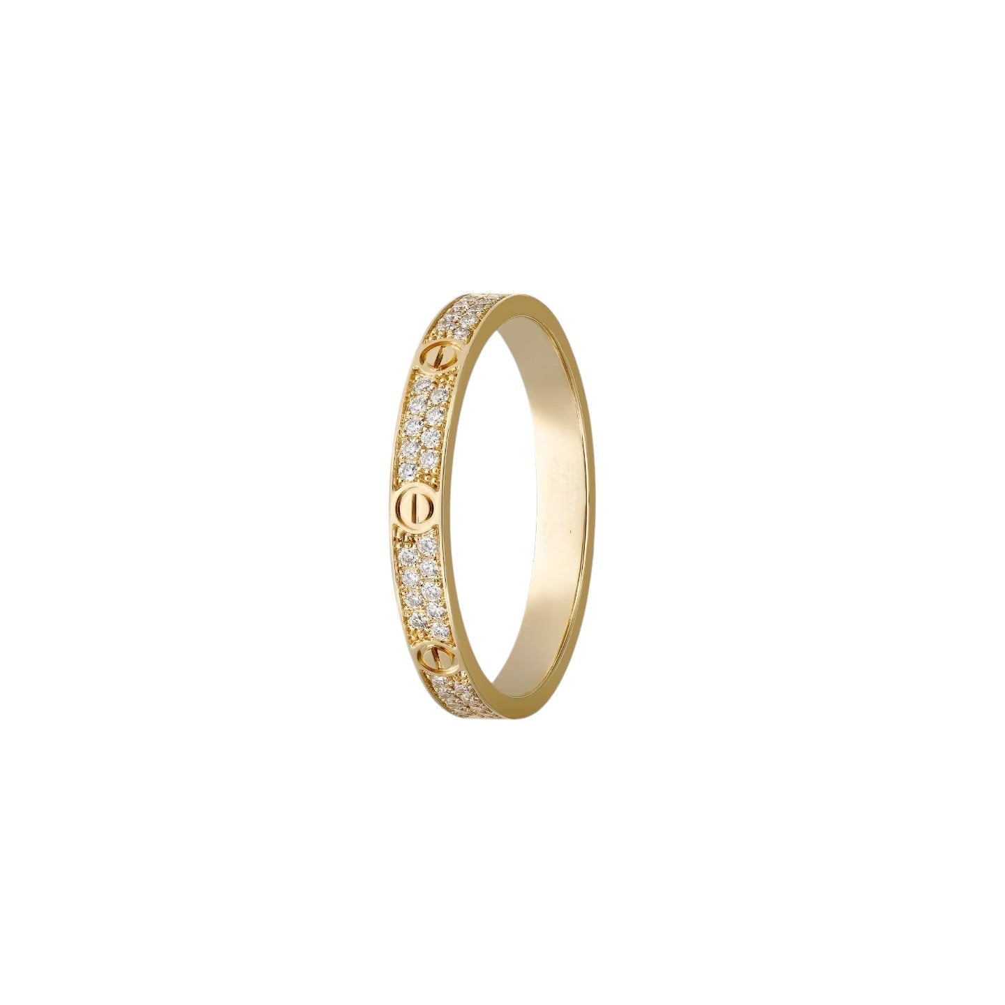 [Riva Jewelry]LOVE 2.6MM PAVÉ DIAMOND RING