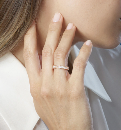 [Riva Jewelry]ALLIANCE LIENS VIDENCE PAVED DIAMOND 4MM RING