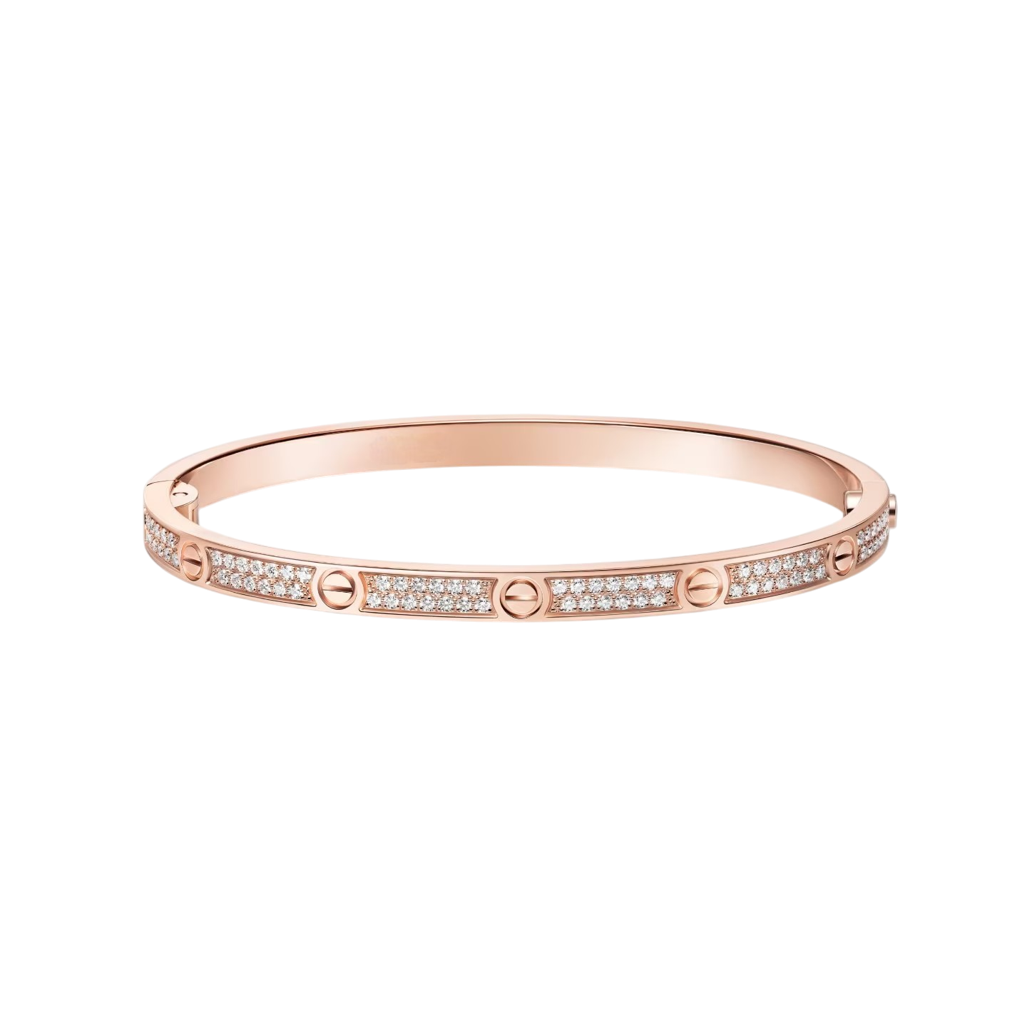 [Riva Jewelry]CLASSIC 3.65MM LOVE FULL PAVE BANGLE