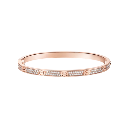 [Riva Jewelry]CLASSIC 3.65MM LOVE FULL PAVE BANGLE