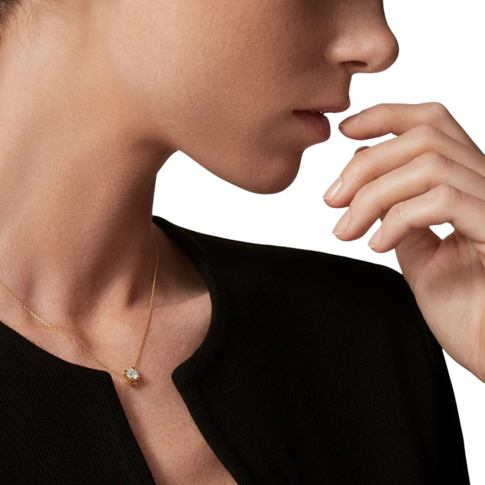 [Riva Jewelry]C DE PENDANT DIAMOND NECKLACE