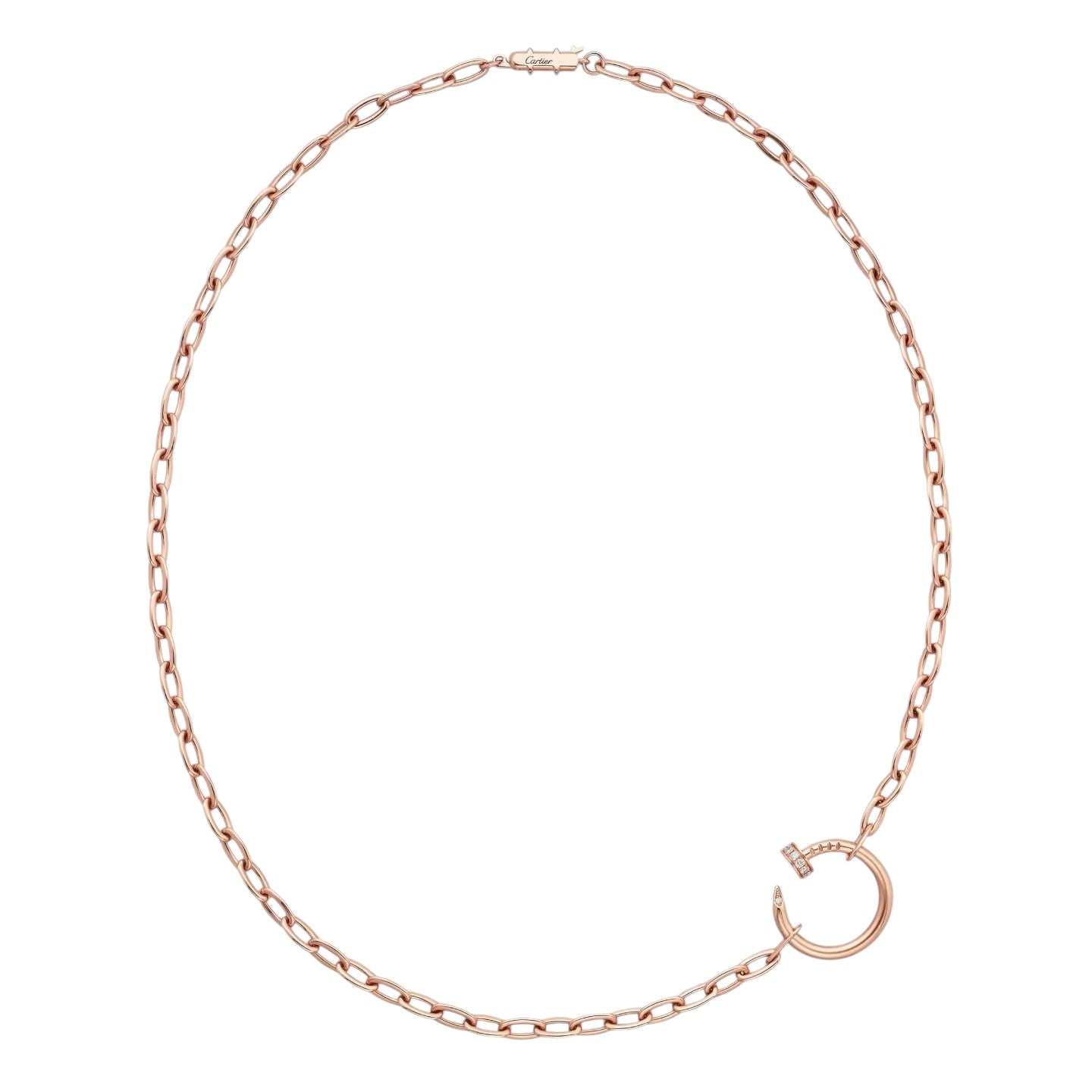 [Riva Jewelry]CLOU DIAMOND NAIL PENDANT NECKLACE
