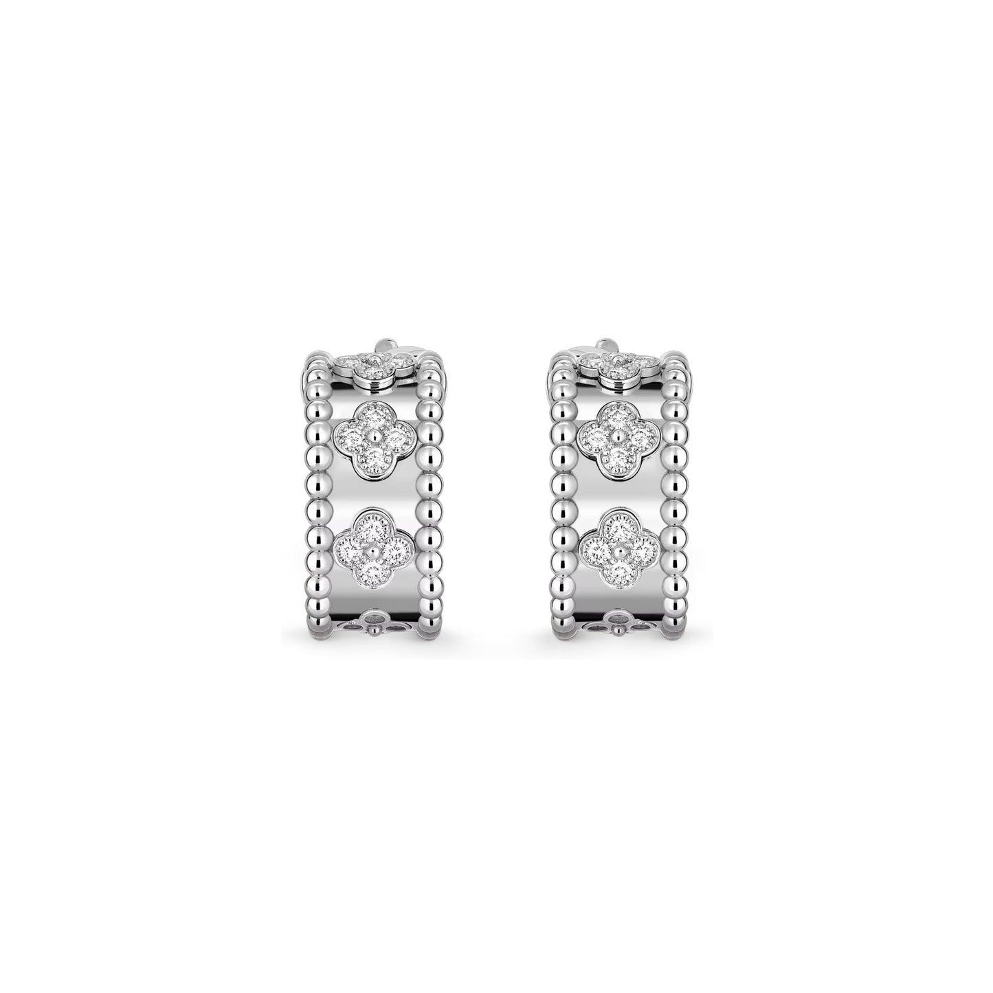 [Riva Jewelry]KALEIDOSCOPE CLOVER HOOP EARRINGS