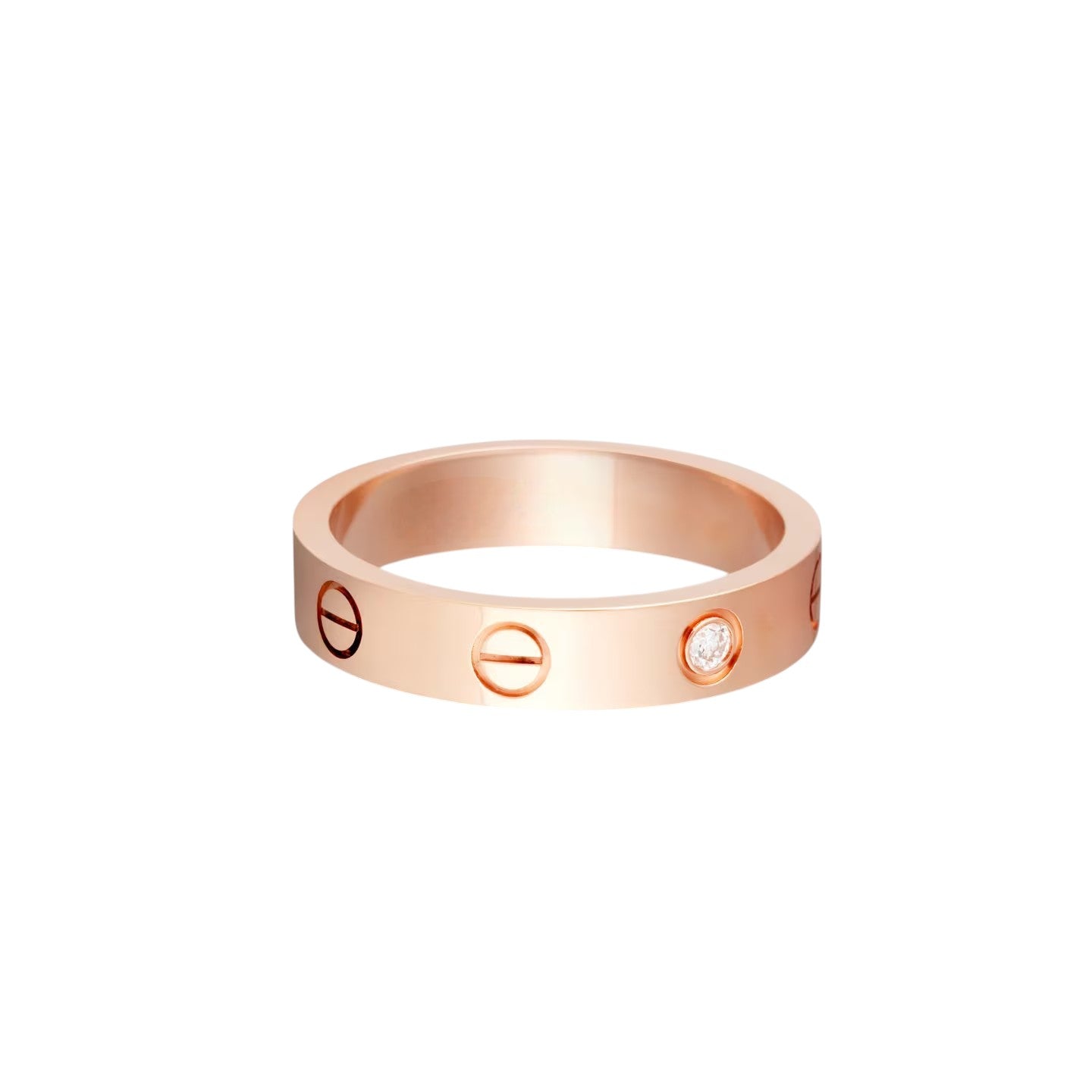 [Riva Jewelry]LOVE 4MM 1 DIAMOND RING