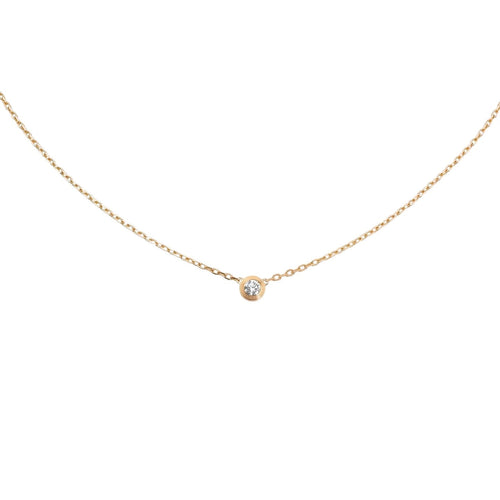 [Riva Jewelry]LOVE SCREW PENDANT SINGLE DIAMOND NECKLACE
